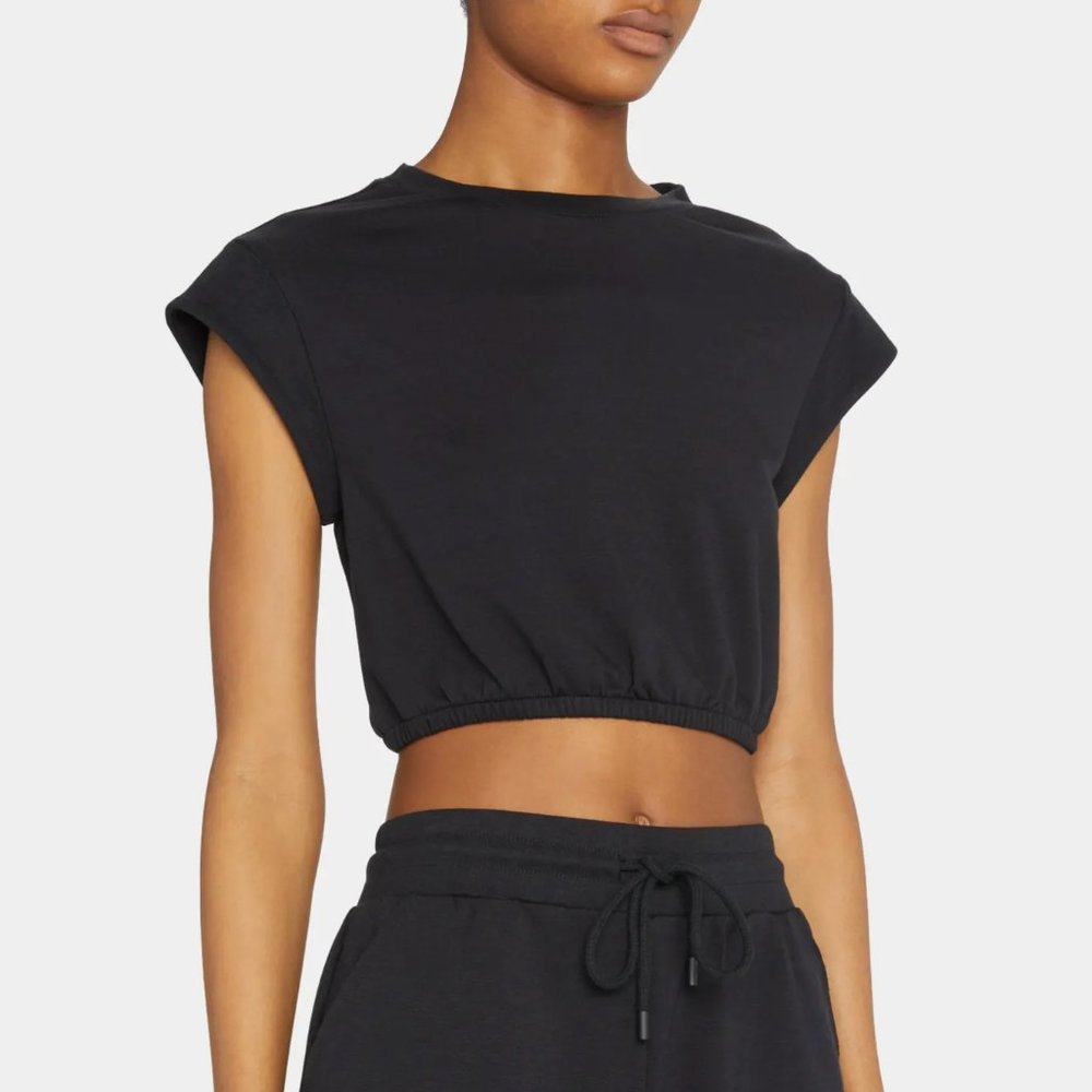 Alo Yoga Dreamy Crop Short-Sleeve Top